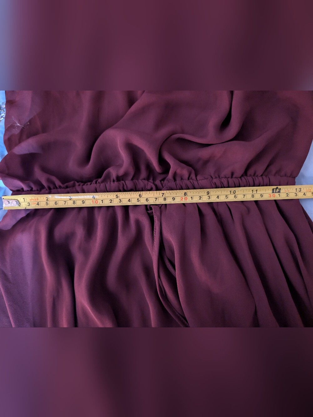 💘👑✨ Lulu's Plum Halter Maxi Gown with Side Slit And Tie Waist - Picture 8 of 9